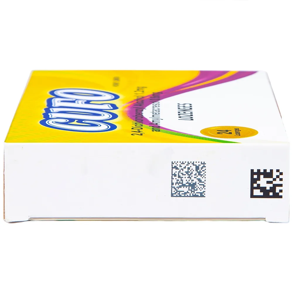 Hình ảnh Viên ngậm Cufo vị mật ong chanh hỗ trợ điều trị triệu chứng trong nhiễm khuẩn miệng và họng (2 vỉ x 12 viên)