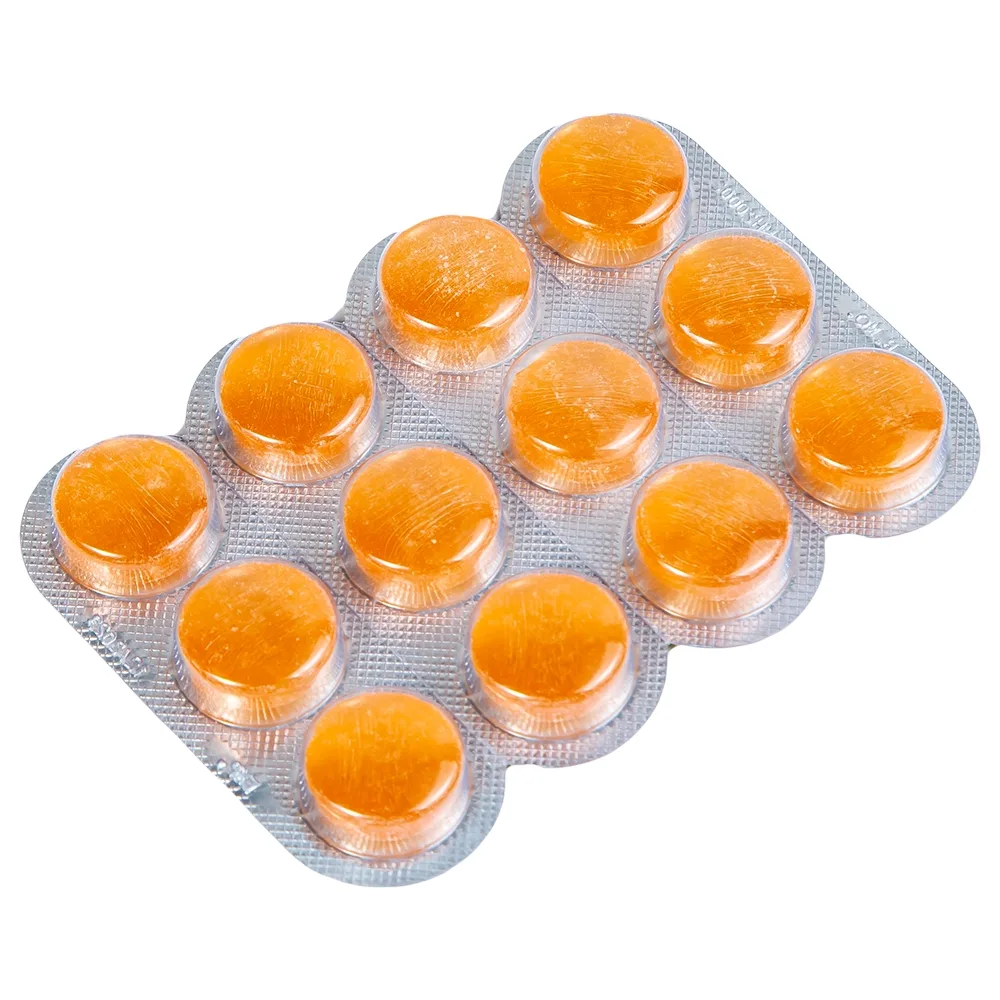 Hình ảnh Viên ngậm Cufo vị mật ong chanh hỗ trợ điều trị triệu chứng trong nhiễm khuẩn miệng và họng (2 vỉ x 12 viên)