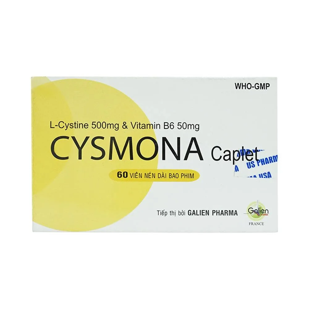 Hình ảnh Thuốc Cysmona Galien điều trị hỗ trợ rụng tóc, tóc chẻ, tóc dễ gãy (6 vỉ x 10 viên)