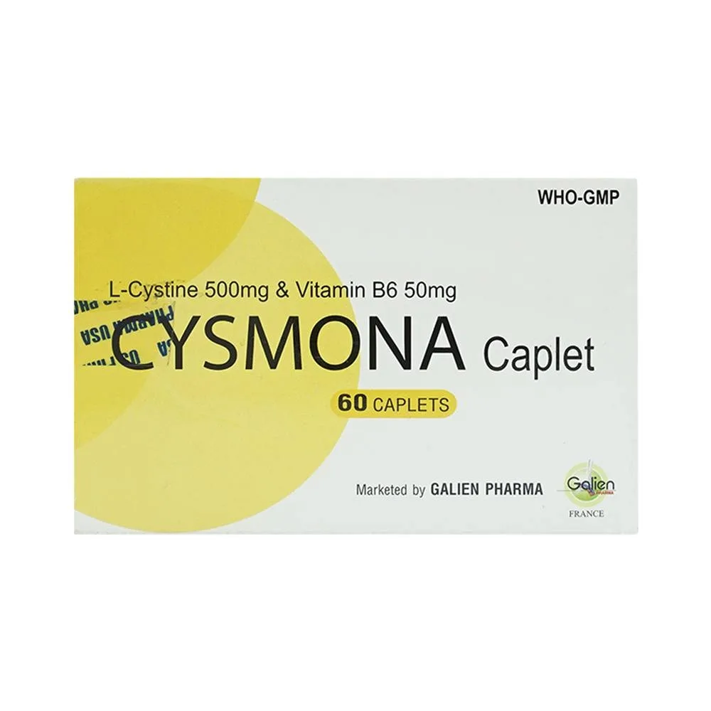 Hình ảnh Thuốc Cysmona Galien điều trị hỗ trợ rụng tóc, tóc chẻ, tóc dễ gãy (6 vỉ x 10 viên)