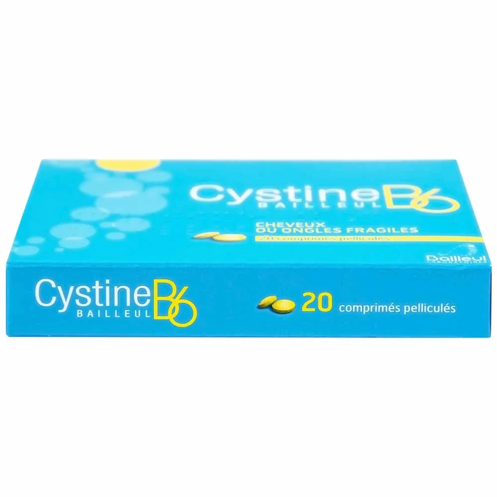 Hình ảnh Thuốc Cystine B6 500mg Galeniques Vernin điều trị các bệnh lý liên quan đến tóc và loạn dưỡng móng (20 viên)