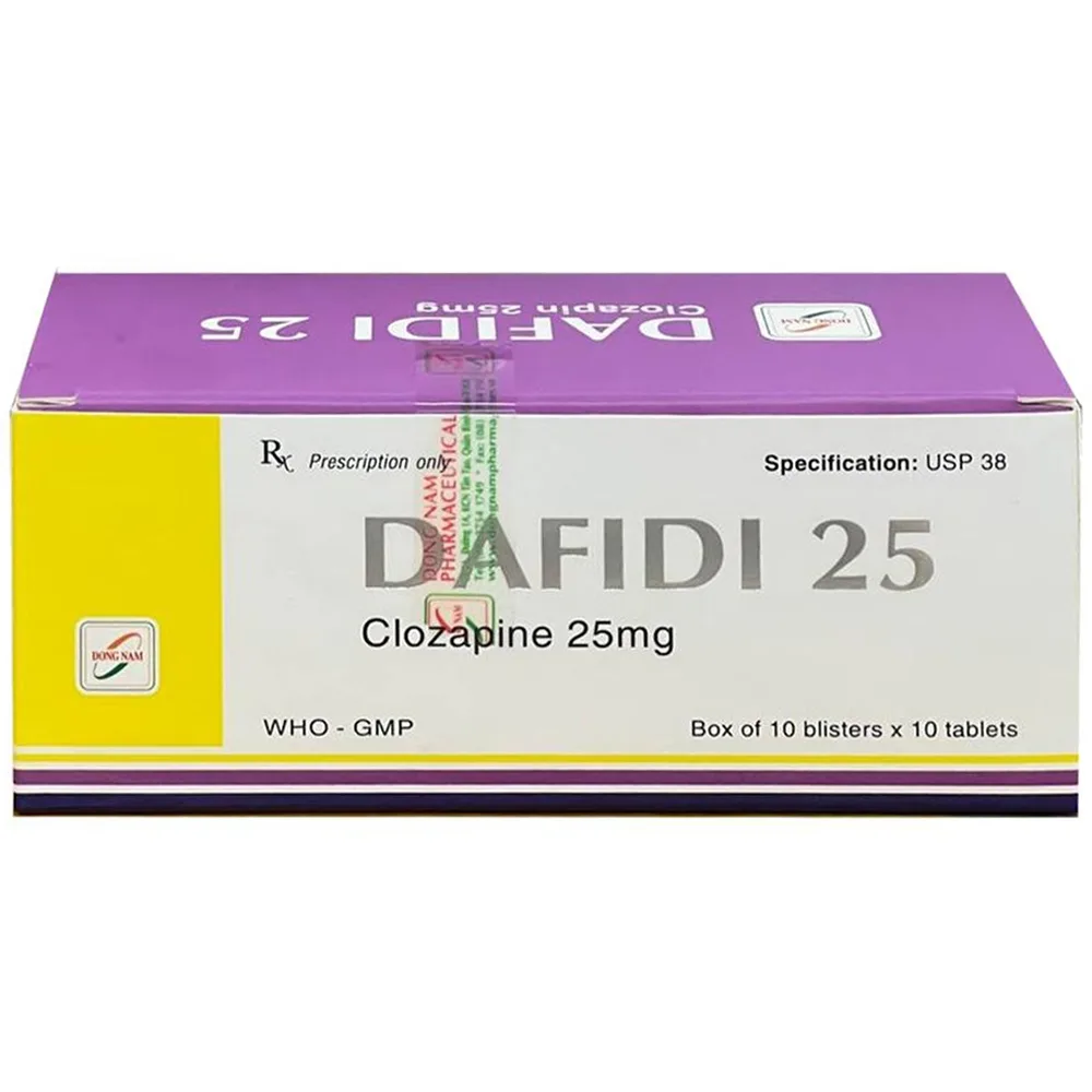 Hình ảnh Thuốc Dafidi 25 Đông Nam điều trị các bệnh lý thần kinh (10 vỉ x 10 viên)
