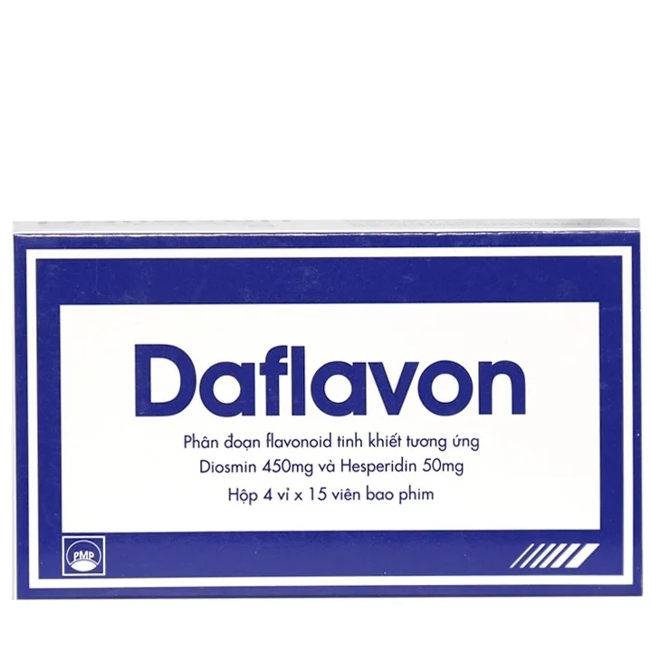 Hình ảnh Thuốc Daflavon Pymepharco điều trị triệu chứng liên quan đến suy tuần hoàn tĩnh mạch bạch huyết (60 viên)
