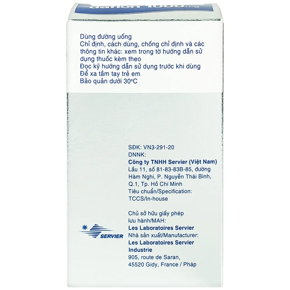 Hình ảnh Thuốc Daflon 1000mg Servier điều trị triệu chứng thực thể liên quan đến trĩ cấp (3 vỉ x 10 viên)