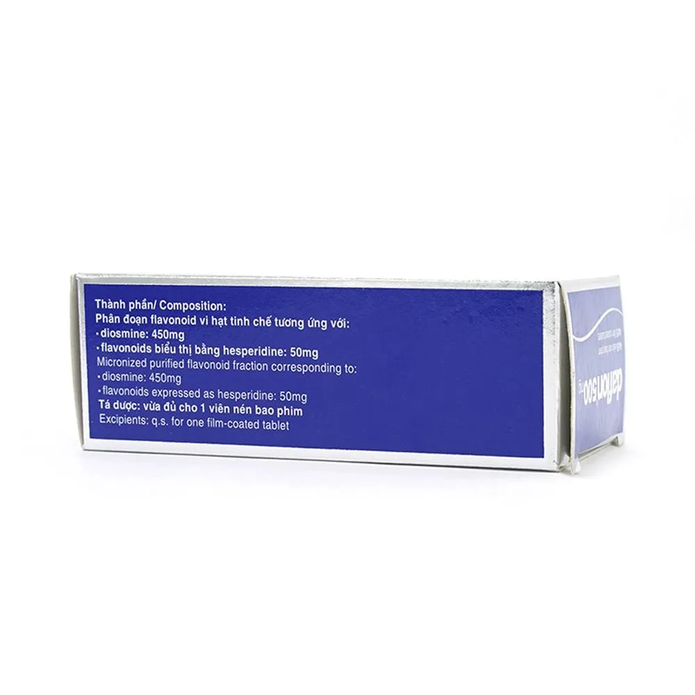 Hình ảnh Thuốc Daflon 500mg Servier điều trị các triệu chứng liên quan đến suy giảm tĩnh mạch bạch huyết và trĩ cấp (60 viên)