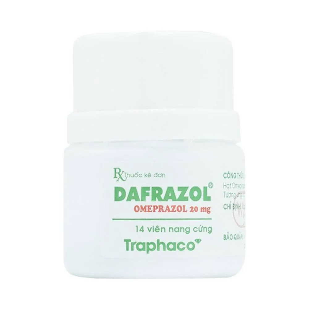 Hình ảnh Thuốc Dafrazol  Traphaco điều trị và phòng ngừa loét dạ dày tá tràng, viêm thực quản trào ngược (14 viên)