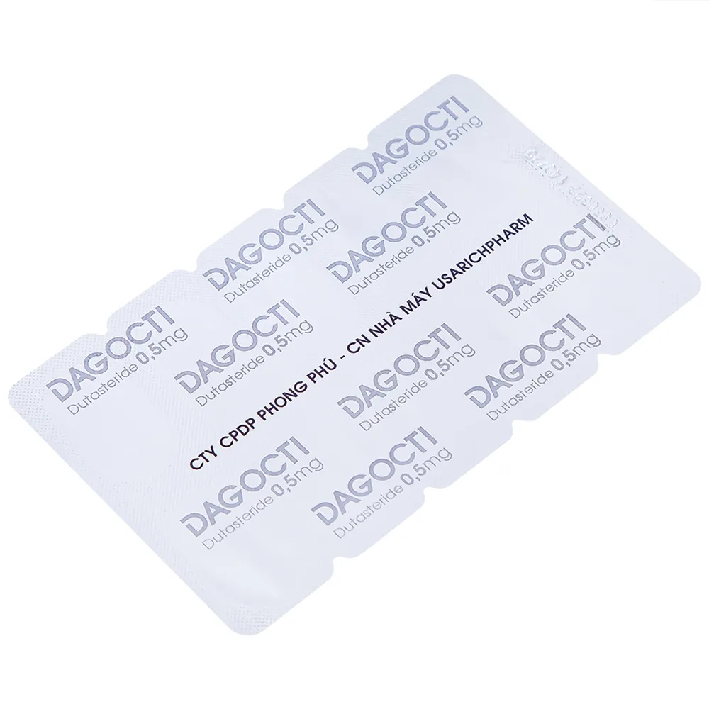 Hình ảnh Thuốc Dagocti 0.5mg Medbolide điều trị và phòng ngừa sự tiến triển của bệnh tăng sản lành tính tuyến tiền liệt  (30 viên)