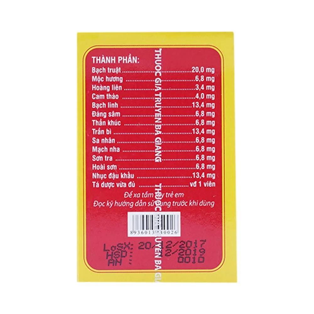 Hình ảnh Thuốc Đại Tràng Hoàn Bà Giằng điều trị viêm đại tràng cấp và mãn tính (240 viên)