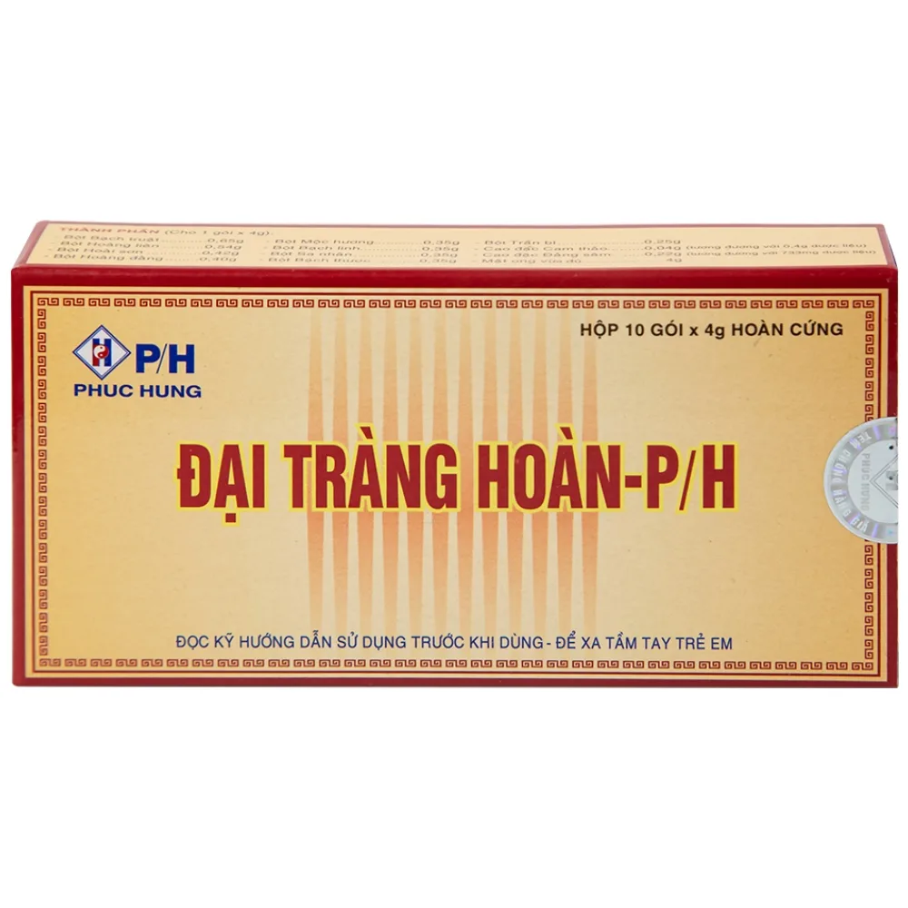 Hình ảnh Thuốc Đại Tràng Hoàn-P/H điều trị viêm đại tràng cấp và mãn tính (10 gói x 4g)