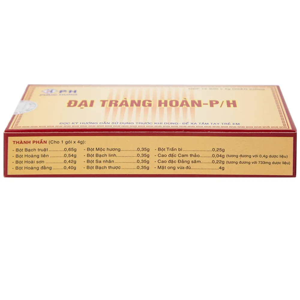 Hình ảnh Thuốc Đại Tràng Hoàn-P/H điều trị viêm đại tràng cấp và mãn tính (10 gói x 4g)