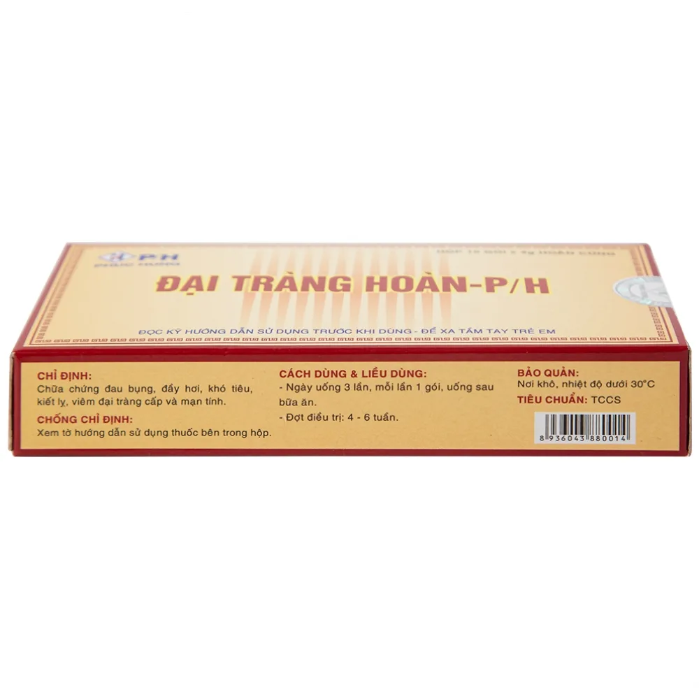 Hình ảnh Thuốc Đại Tràng Hoàn-P/H điều trị viêm đại tràng cấp và mãn tính (10 gói x 4g)