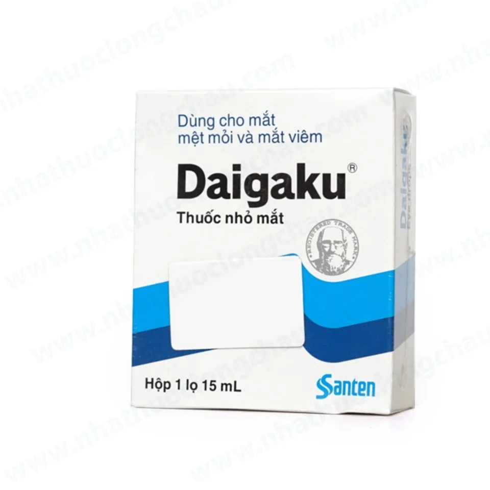 Hình ảnh Thuốc nhỏ mắt Daigaku Santen điều trị mỏi mắt, sung huyết kết mạc (15ml)