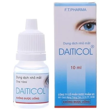 Hình ảnh Thuốc nhỏ mắt Daiticol Dược 3-2 điều trị đỏ mắt, ngứa mắt, xốn mắt (10ml)