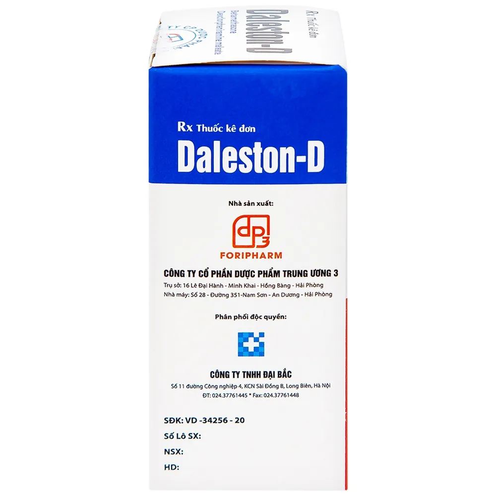 Hình ảnh Siro Daleston-D TW3 chống dị ứng, chống viêm (30ml)