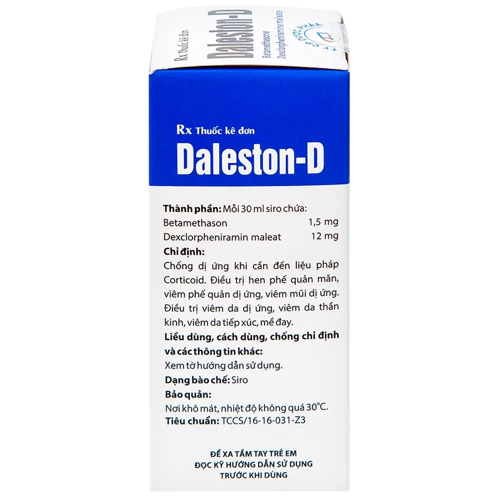 Hình ảnh Siro Daleston-D TW3 chống dị ứng, chống viêm (30ml)