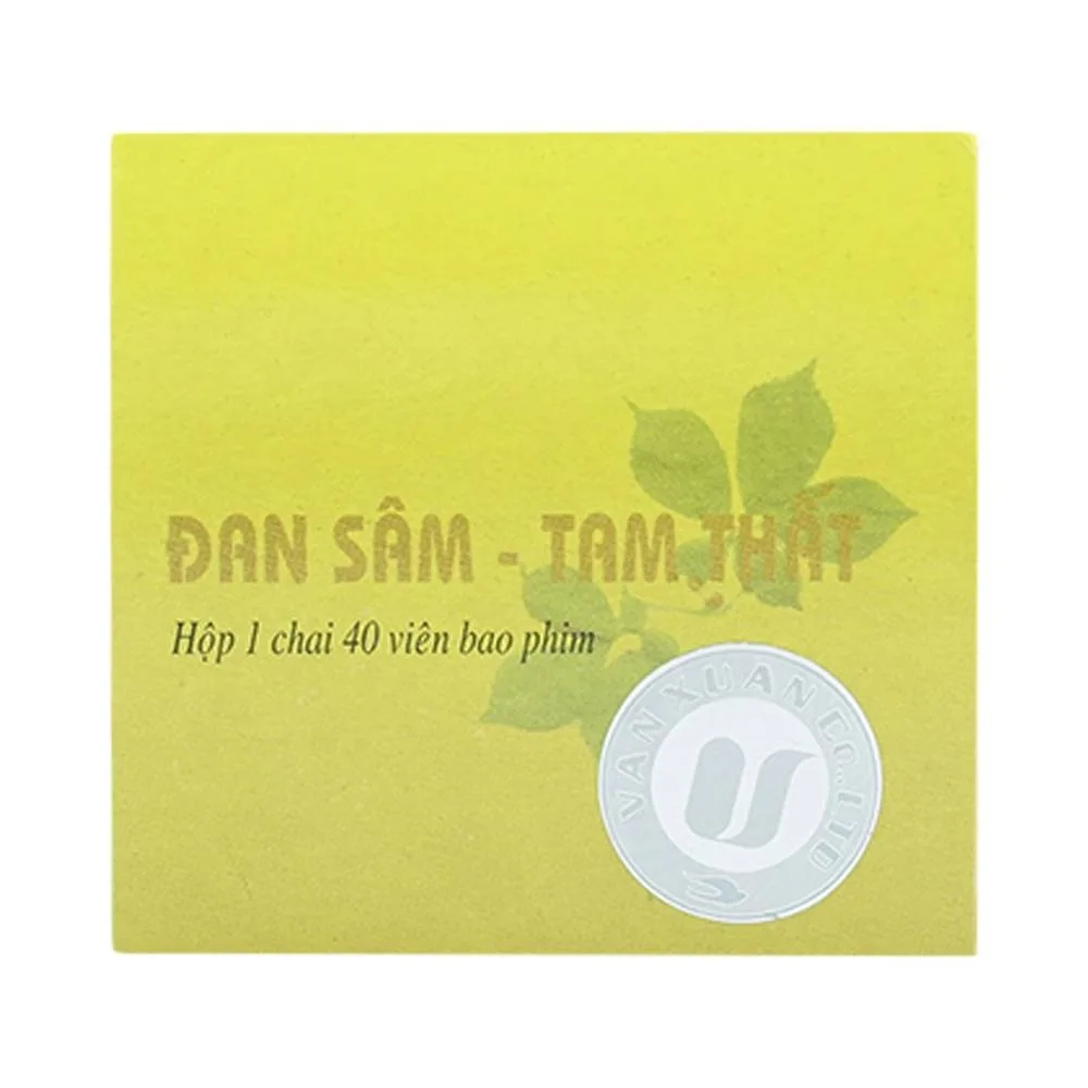 Hình ảnh Thuốc Đan Sâm - Tam Thất phòng và trị chứng đau thắt ngực, đau nhói vùng tim do huyết ứ (40 viên)