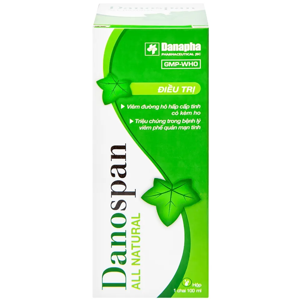 Hình ảnh Dung dịch Danospan Danapha điều trị viêm đường hô hấp cấp tính có kèm ho (100ml)