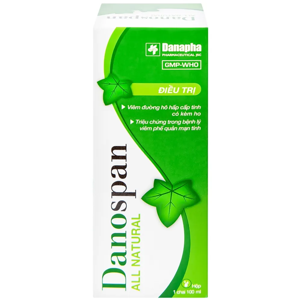 Hình ảnh Dung dịch Danospan Danapha điều trị viêm đường hô hấp cấp tính có kèm ho (100ml)