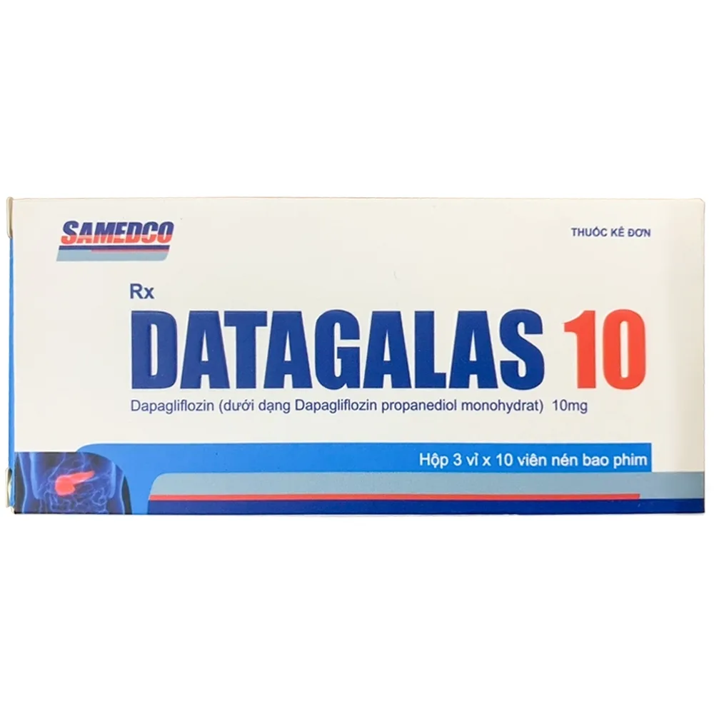 Hình ảnh Thuốc Datagalas 10mg Phapharco điều trị đái tháo đường típ 2 (3 vỉ x 10 viên)
