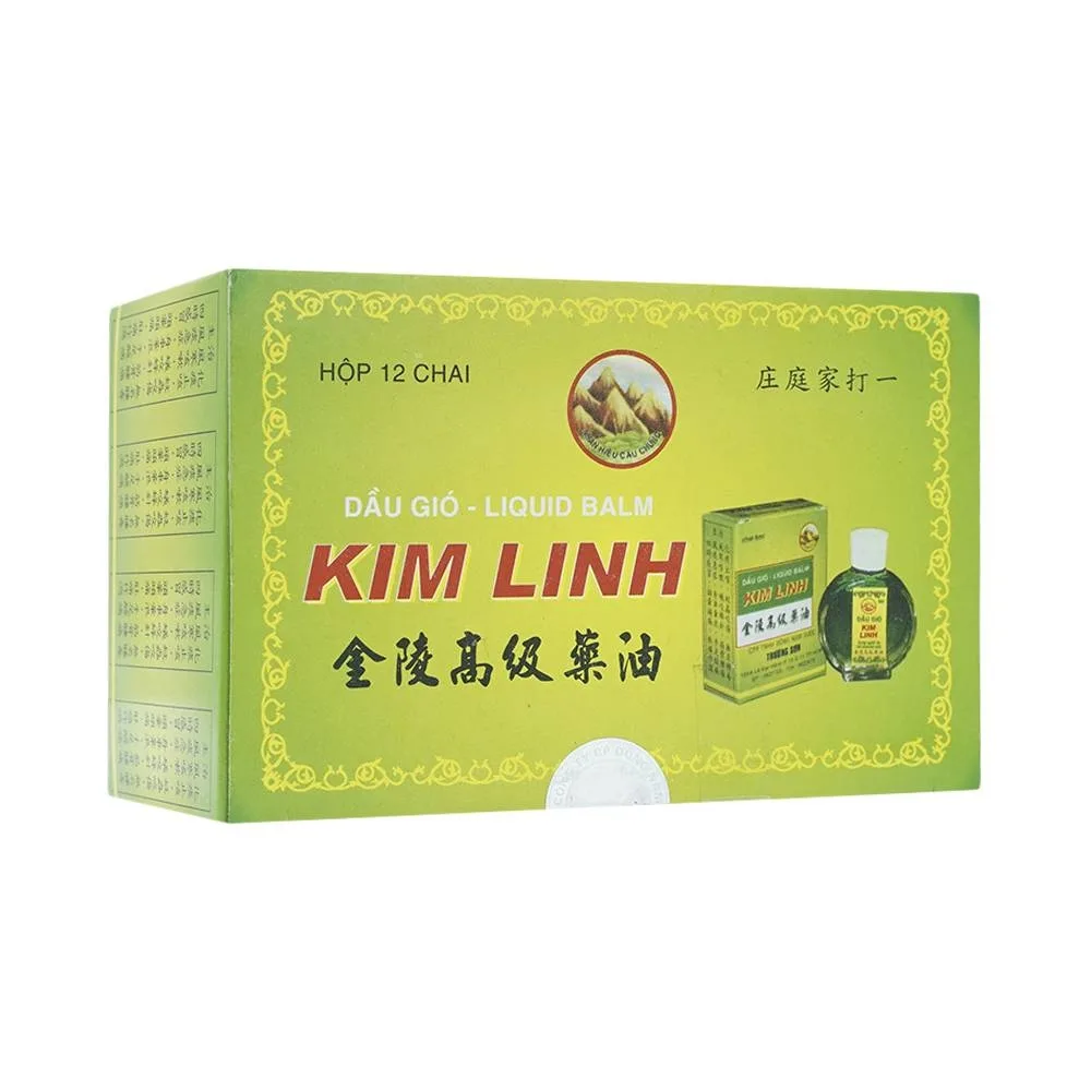 Hình ảnh Dầu gió Kim Linh 6ml giảm cảm ho, sổ mũi, đau nhức xương khớp (12 chai)