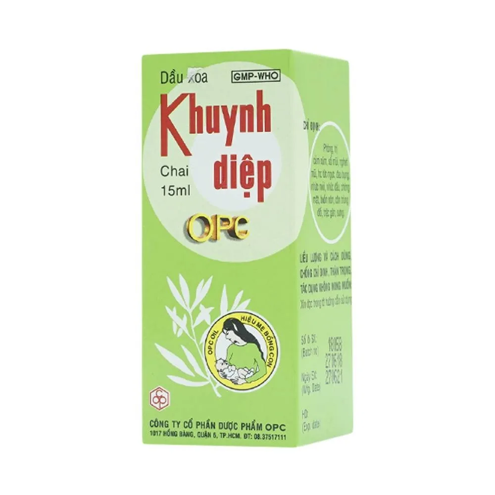 Hình ảnh Dầu Khuynh Diệp OPC phòng và trị cảm cúm, sổ mũi, nghẹt mũi (15ml)