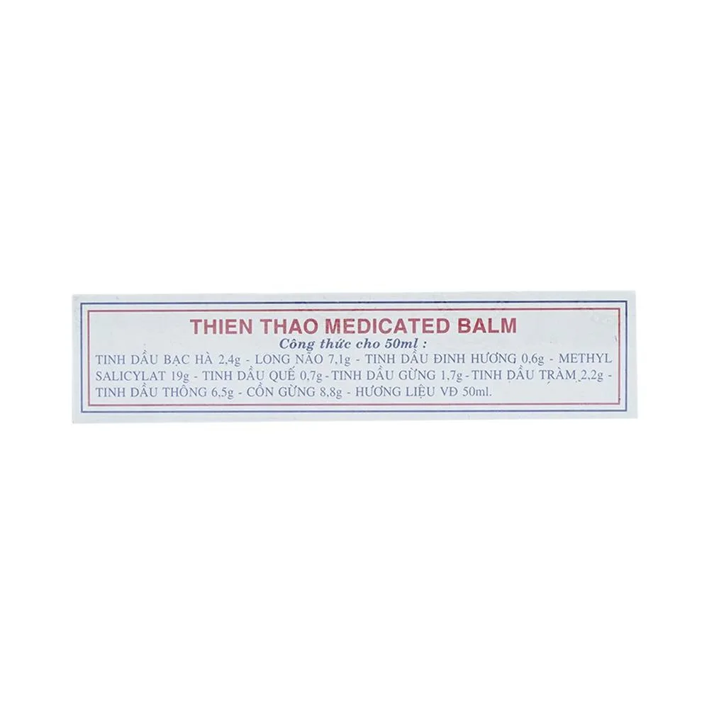 Hình ảnh Dầu nóng Thiên Thảo Trường Sơn điều trị cảm, ho, sổ mũi, nhức đầu, say nắng (50ml)