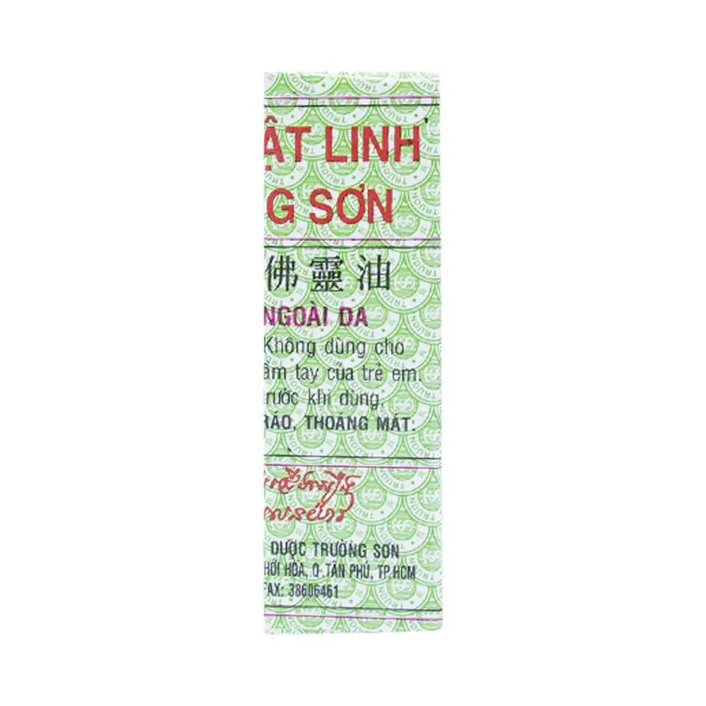 Hình ảnh Dầu Phật Linh Trường Sơn điều trị cảm, ho, sổ mũi, nhức đầu, say nắng (10 chai x 1.5ml)