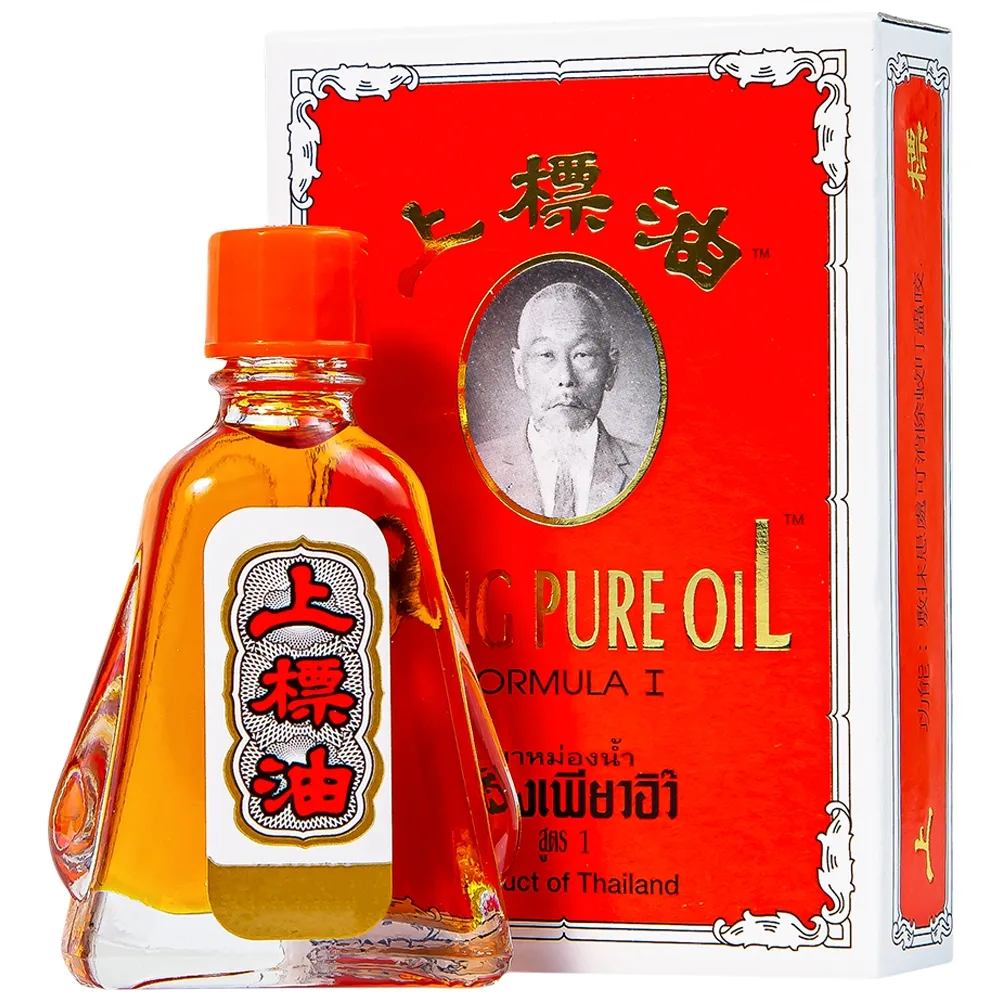 Hình ảnh Dầu Siang Pure Oil Formula I giảm triệu chứng cảm lạnh, nhức đầu, chóng mặt, ngạt mũi (6 chai x 7ml)