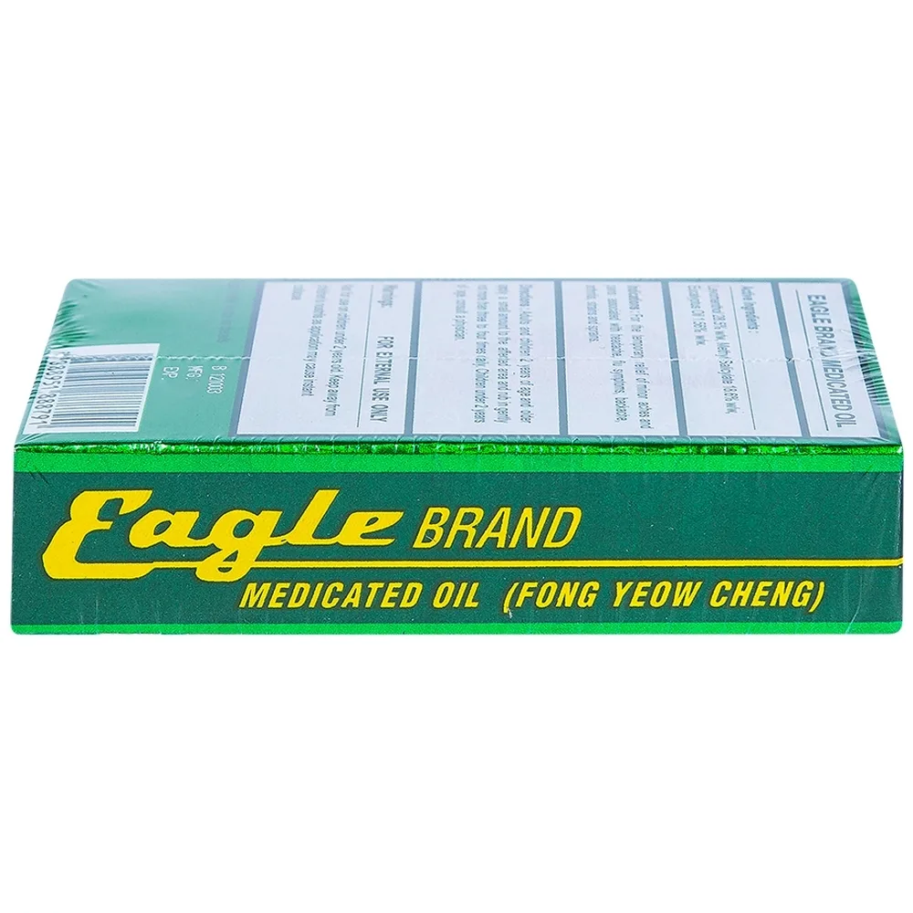 Hình ảnh Dầu gió xanh Con Ó Eagle Brand Medicated Oil giảm nhức đầu, cảm cúm, đau lưng, viêm khớp (12 chai x 24ml)