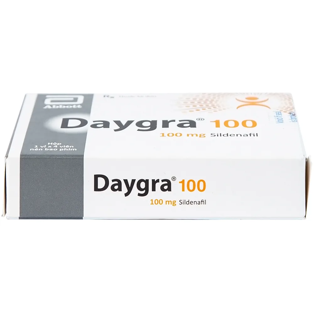 Hình ảnh Thuốc Daygra 100 Abbott điều trị rối loạn cương dương (1 vỉ x 4 viên)