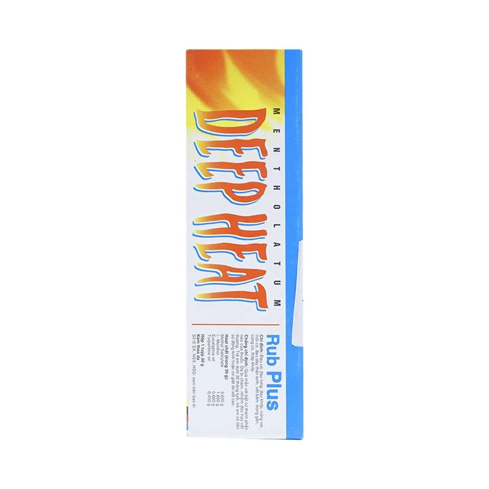 Hình ảnh Kem Deep Heat Rub Plus Rohto điều trị đau cơ, đau lưng, đau khớp (30g)