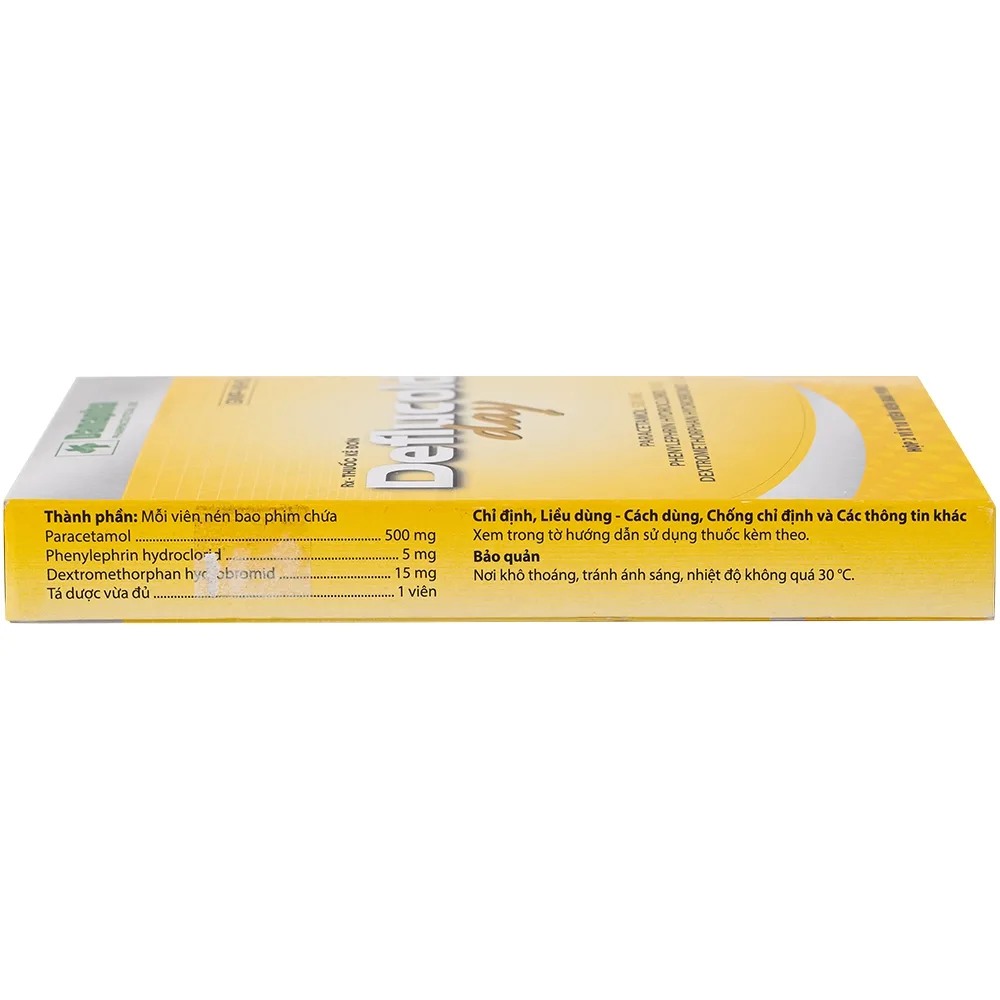 Hình ảnh Thuốc Deflucold day Danapha giảm tạm thời các triệu chứng cảm lạnh và cảm cúm (2 vỉ x 10 viên)