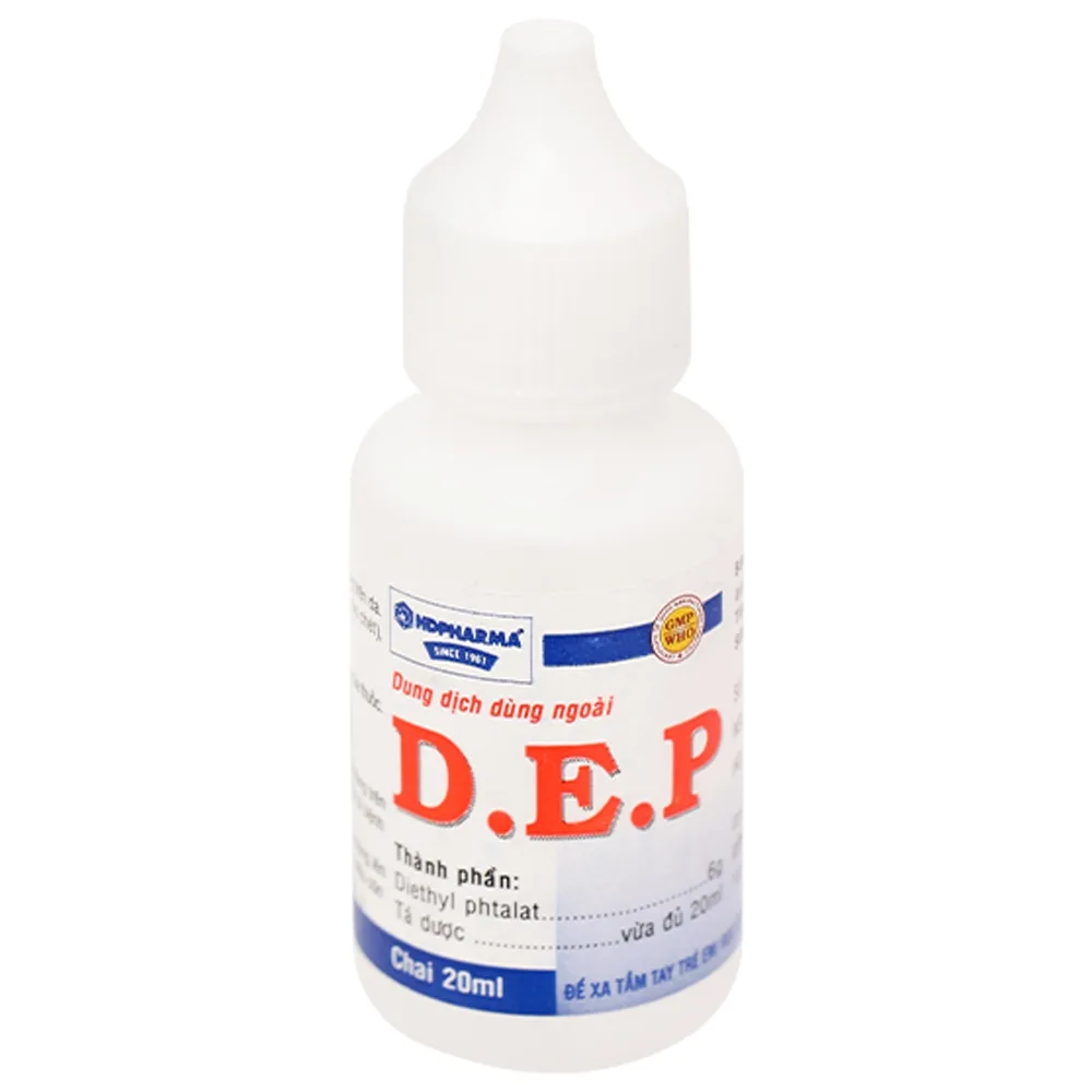 Hình ảnh Dung dịch D.E.P 20ml HDpharma điều trị ghẻ và một số ký sinh trùng trên da