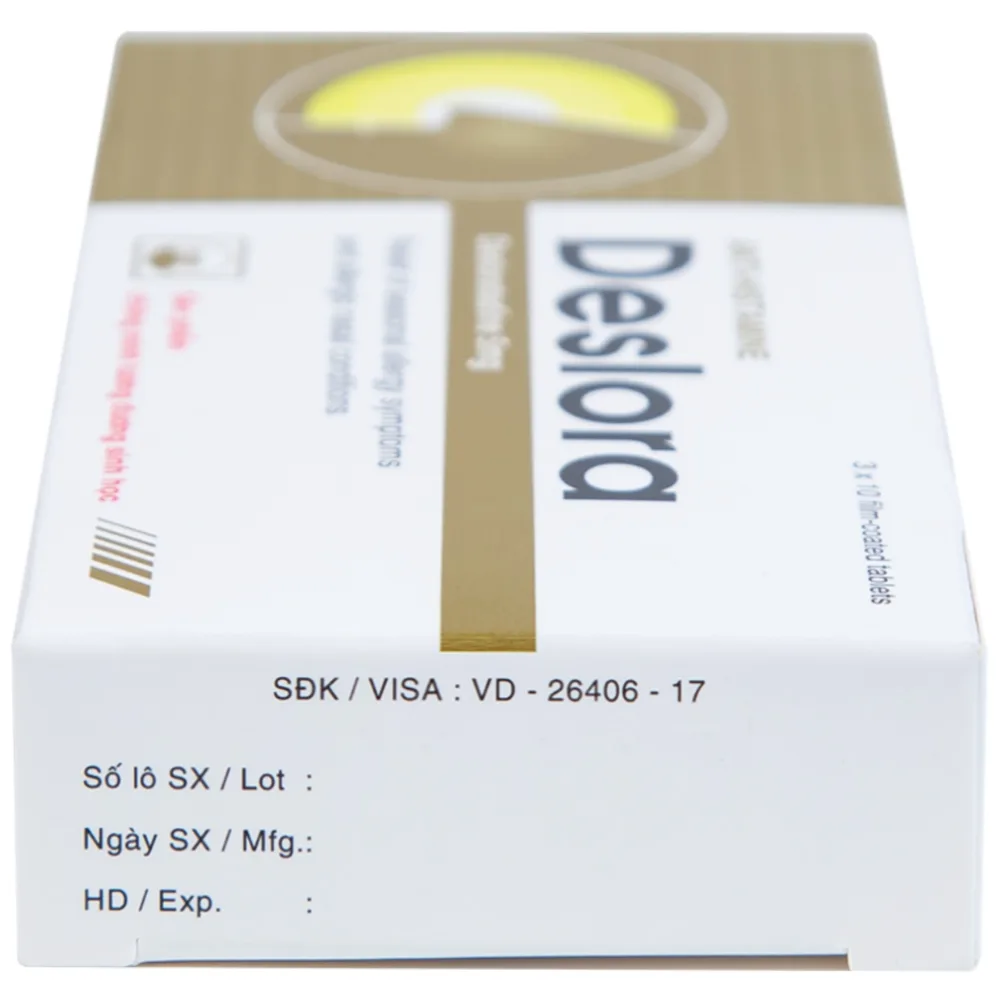 Hình ảnh Thuốc Deslora 5mg giảm các triệu chứng dị ứng theo mùa và viêm mũi dị ứng (3 vỉ x 10 viên)