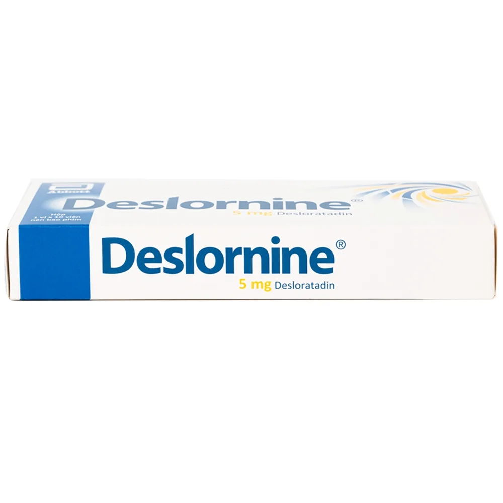 Hình ảnh Thuốc Deslornine 5mg Abbott Làm giảm các triệu chứng hắt hơi, chảy mũi, mày đay (1 vỉ x 10 viên)