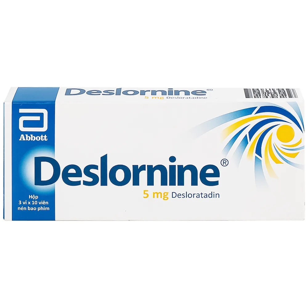 Hình ảnh Thuốc Deslornine Abbott 5mg Làm giảm các triệu chứng của viêm mũi dị ứng (3 vỉ x 10 viên)
