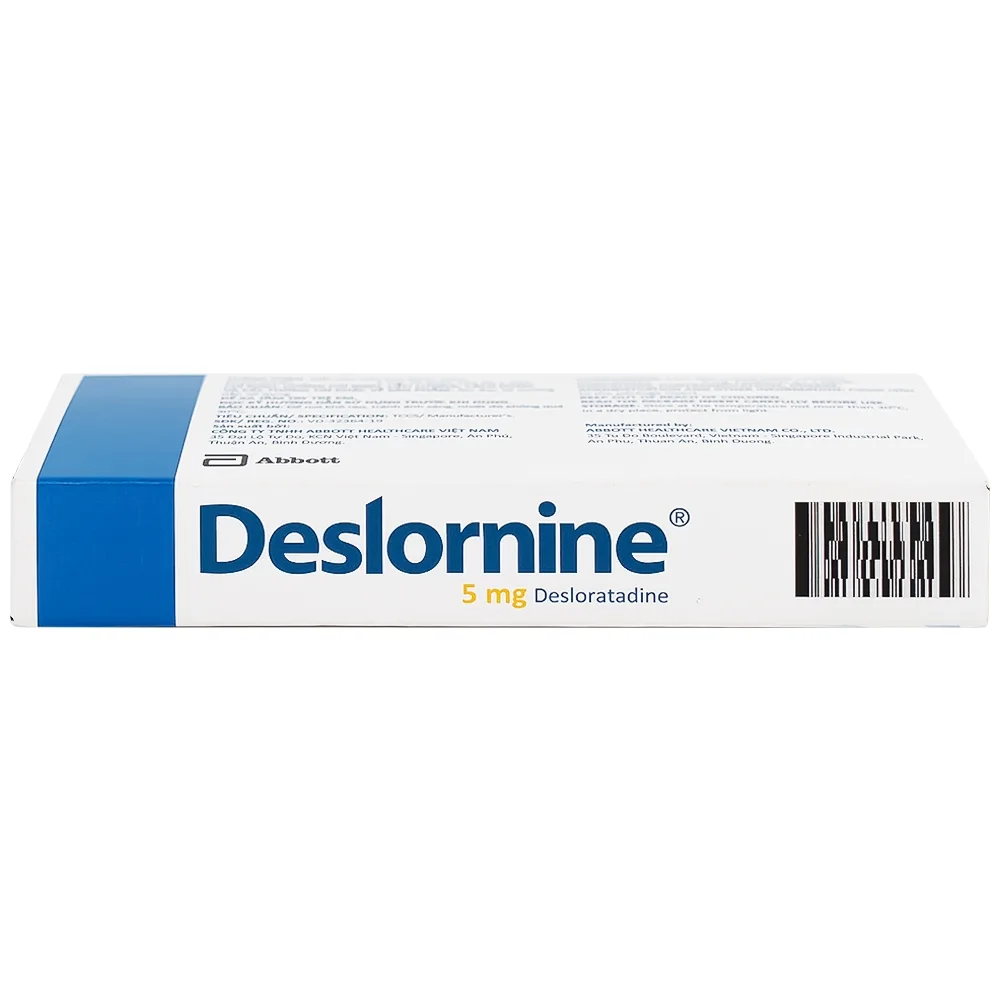 Hình ảnh Thuốc Deslornine Abbott 5mg Làm giảm các triệu chứng của viêm mũi dị ứng (3 vỉ x 10 viên)