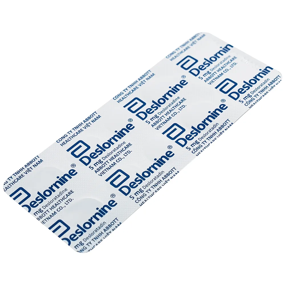 Hình ảnh Thuốc Deslornine Abbott 5mg Làm giảm các triệu chứng của viêm mũi dị ứng (3 vỉ x 10 viên)