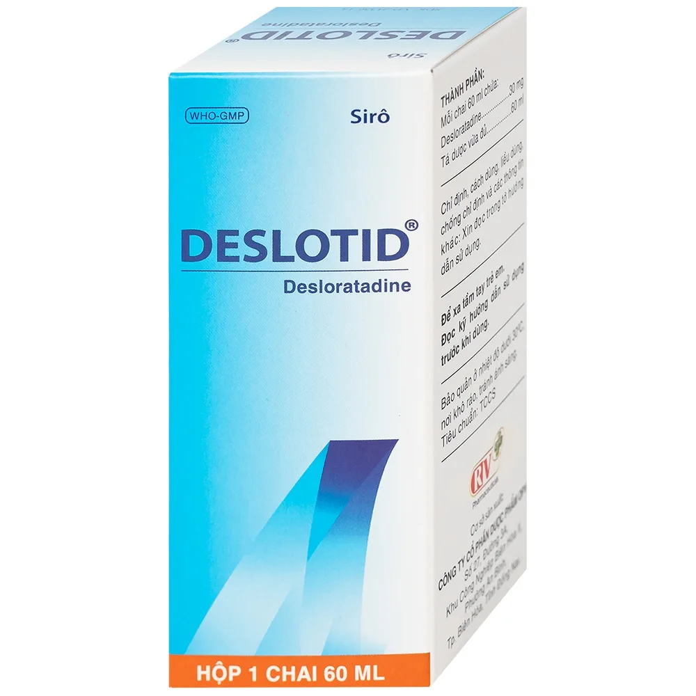Hình ảnh Siro Deslotid OPV trị viêm mũi dị ứng, phản ứng dị ứng da (60ml)