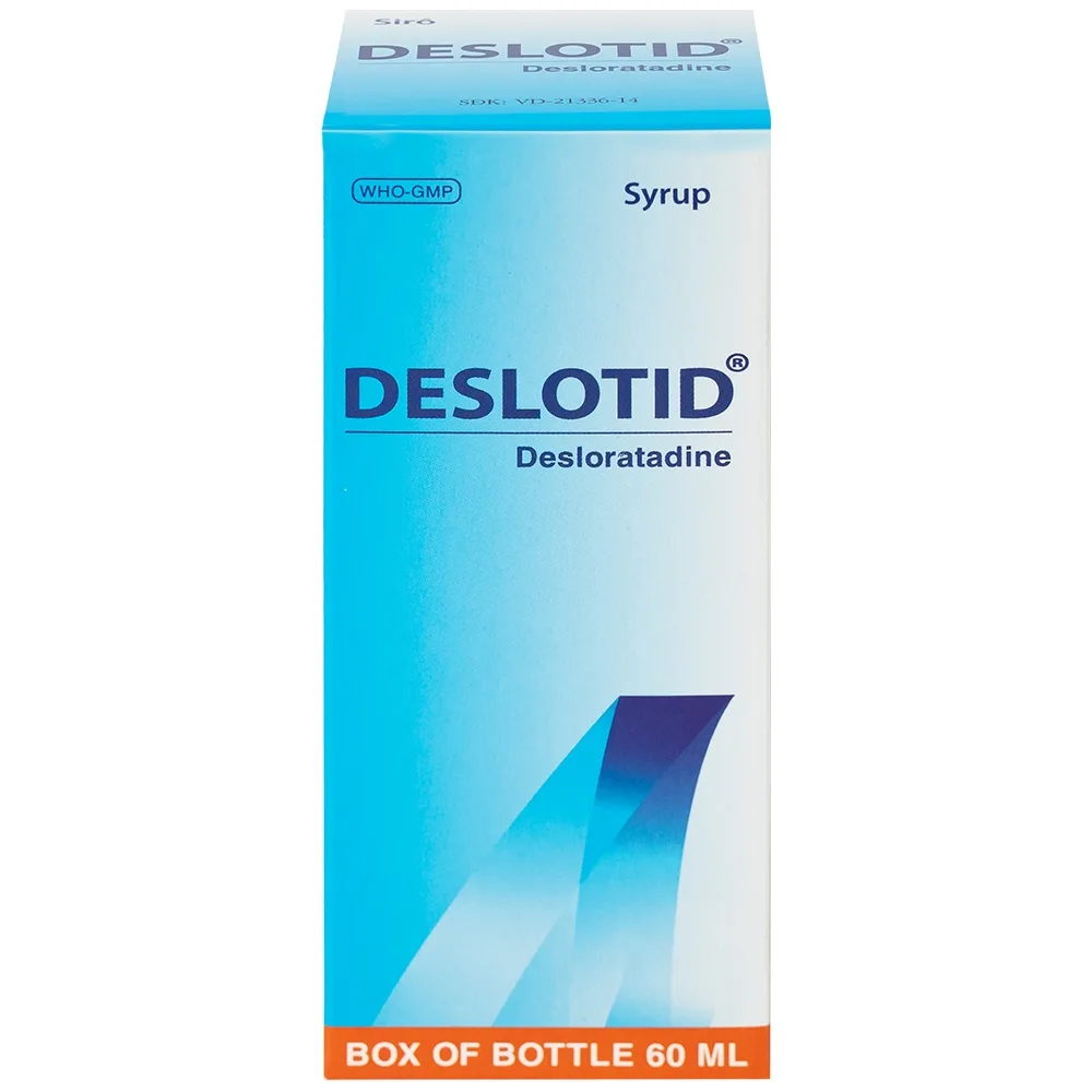 Hình ảnh Siro Deslotid OPV trị viêm mũi dị ứng, phản ứng dị ứng da (60ml)