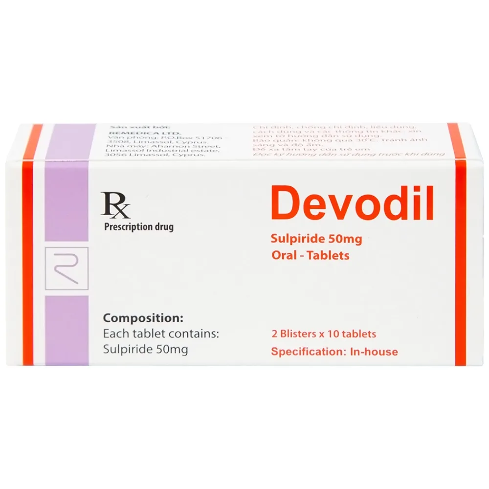 Hình ảnh Thuốc Devodil Remedica điều trị ngắn hạn chứng lo âu, rối loạn hành vi nghiêm trọng (2 vỉ x 10 viên)