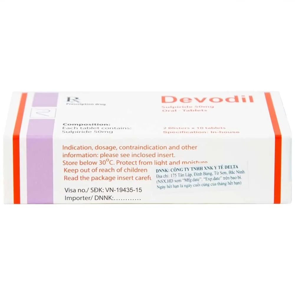 Hình ảnh Thuốc Devodil Remedica điều trị ngắn hạn chứng lo âu, rối loạn hành vi nghiêm trọng (2 vỉ x 10 viên)