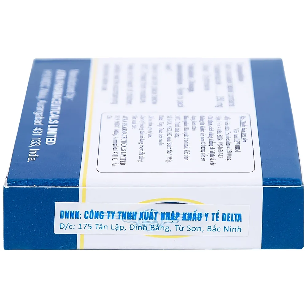 Hình ảnh Thuốc Deworm AtraZeneca điều trị bệnh sán lá gan lớn, sán lá phổi (4 viên)