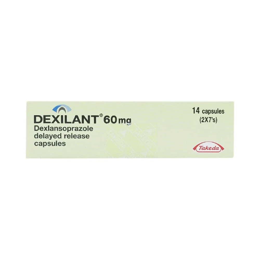Hình ảnh Thuốc Dexilant 60mg Takeda điều trị bệnh trào ngược dạ dày thực quản (2 vỉ x 7 viên)