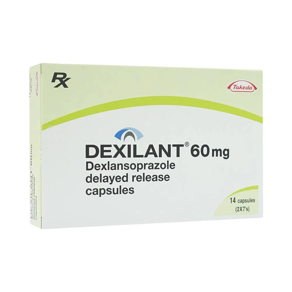 Hình ảnh Thuốc Dexilant 60mg Takeda điều trị bệnh trào ngược dạ dày thực quản (2 vỉ x 7 viên)