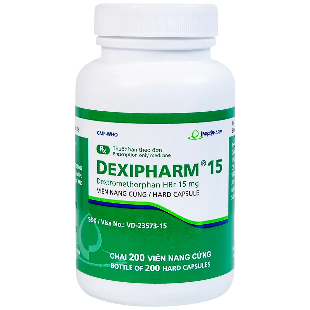 Hình ảnh Thuốc Dexipharm 15 Imexpharm điều trị triệu chứng ho (200 viên)