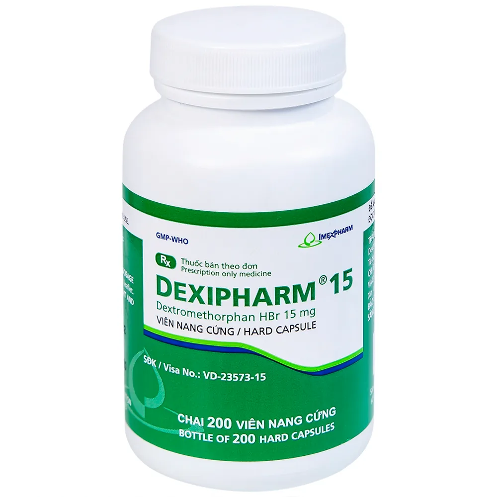 Hình ảnh Thuốc Dexipharm 15 Imexpharm điều trị triệu chứng ho (200 viên)