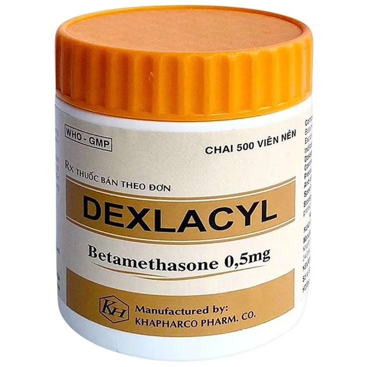 Hình ảnh Thuốc Dexlacyl 0.5mg Khapharco điều trị các bệnh thấp khớp, các bệnh colagen (500 viên)