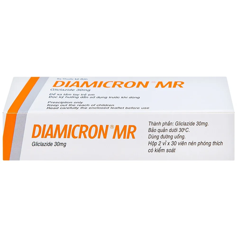 Hình ảnh Thuốc Diamicron MR Servier điều trị tiểu đường típ 2 (2 vỉ x 30 viên)