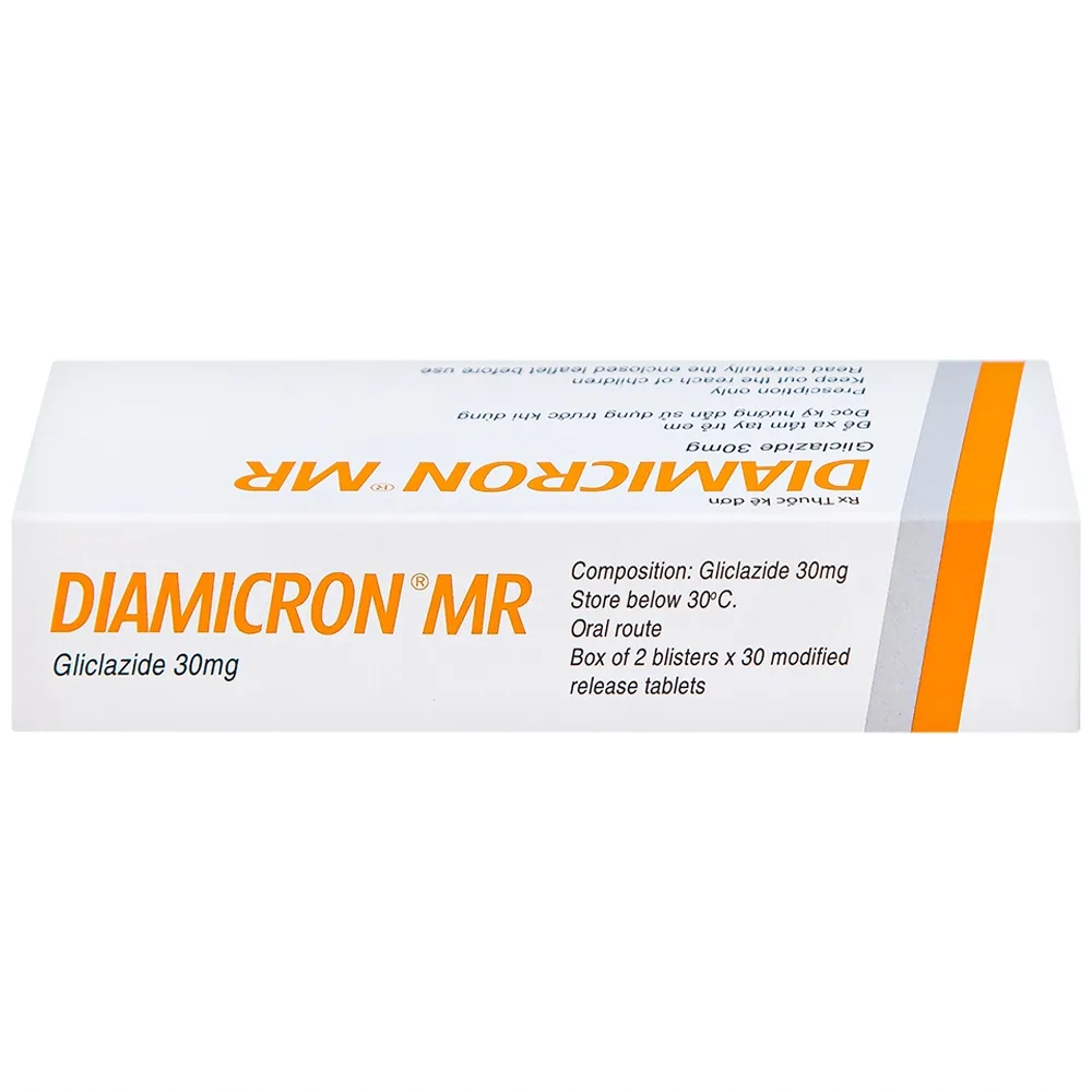 Hình ảnh Thuốc Diamicron MR Servier điều trị tiểu đường típ 2 (2 vỉ x 30 viên)